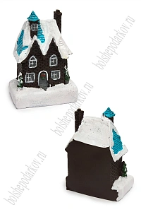 Фигурка миниатюрная "Домик" с подсветкой, 10,5*8*5 см SF-8213, №4