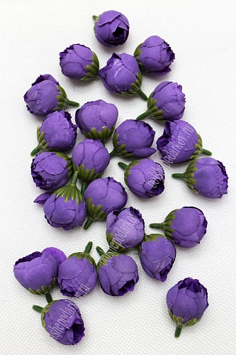 Головки цветов &amp;quot;Пион&amp;quot; 2,5 см (50 шт) SF-045, темно-фиолетовый №13
