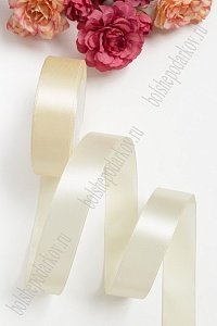 Лента атласная 2,5 см*25 ярд (SF-1357) айвори  №083