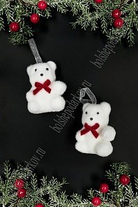 Новогодние украшения &quot;Мишки&quot; 5,5*7 см (2 шт) SF-7550, №2