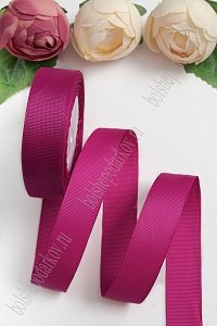 Лента репсовая 2,5 см*20 ярд (SF-3451) фукси №27