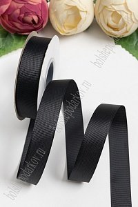 Лента репсовая 2 см*20 ярд &quot;1 сорт&quot; (SF-1723) черный №39