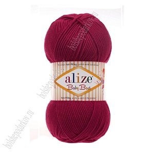 Пряжа &quot;Baby best antipilling&quot; 100 г*240 м (5 шт) вишня №390