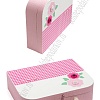 Подарочная коробка-чемоданчик 30,5*23,5*8,3 см (SF-5676) розовый