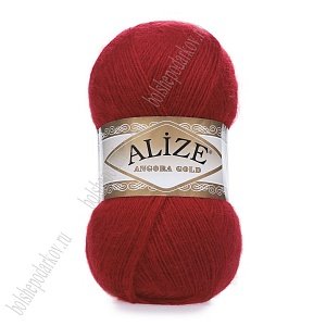 Пряжа &quot;Angora Gold&quot; 100 г*550 м (5 шт) красный №106