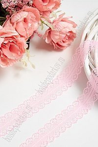 Кружево 3 см*400 ярд (SF-3272) светло-розовый №1