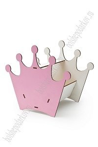 Подставка для ободков 23*20*15 см &quot;Корона&quot; розовый