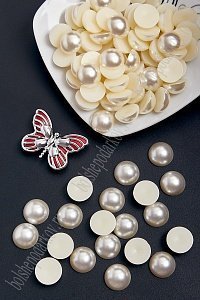 Бусинки половинки под жемчуг 16 мм 50 гр (SF-1442) айвори №128 Бусинки половинки под жемчуг 16 мм 50 гр (SF-1442) айвори №128