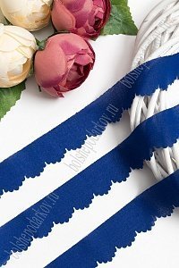 Лента шифоновая 3 см*1,4 м (5 шт) SF-5849, синий №57