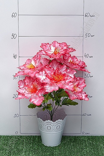 Букет цветов &amp;quot;Пионы&amp;quot; 45 см (2 шт) SF-5133, в ассортименте