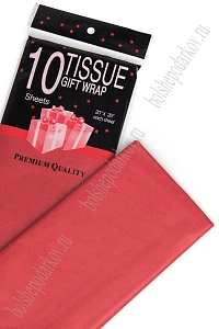 Бумага тишью 50*66 см (10 листов) SF-914, красный №1861