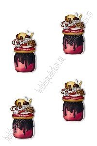 Кабошон-вырубка &quot;Сладости&quot; 2*3,5 см (10 шт) SF-5948, №1