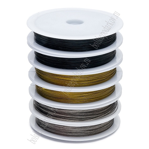 Тросик ювелирный 0,45 мм*30 м (10 шт) SF-7367 серебро