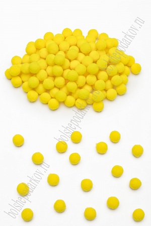 Помпоны Premium 1 см (200 шт) SF-3307, желтый №05