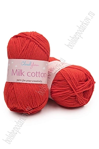 Пряжа "Milk cotton" 50 гр (10 шт) SF-7848, красный