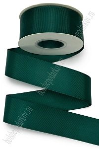 Лента репсовая 4 см*20 ярд "1 сорт" (SF-1349) темно-зеленый №0159