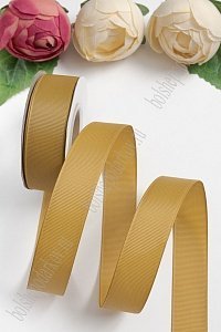 Лента репсовая 2,5 см*20 ярд &quot;1 сорт&quot; (SF-1348) коричневый №157