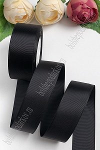 Лента репсовая 4 см*20 ярд (SF-3452) черный №39