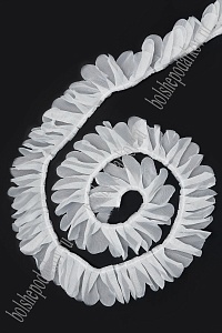 Лента складка 6 см*10 ярд (SF-7597) белый №4