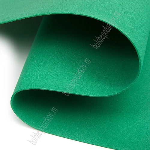 Фоамиран 1 мм, Китай 50*50 см (10 листов) SF-3431, зеленый №1046