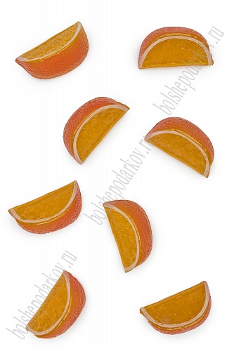 Муляж декоративный долька апельсина, SF-1218, объемная (10 шт)