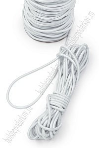 Резинка шляпная 4 мм*50 ярд (SF-7765) белый