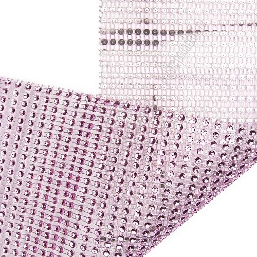 Тесьма-обманка 24 ряда (10 ярд) SF-1399, розовый №7