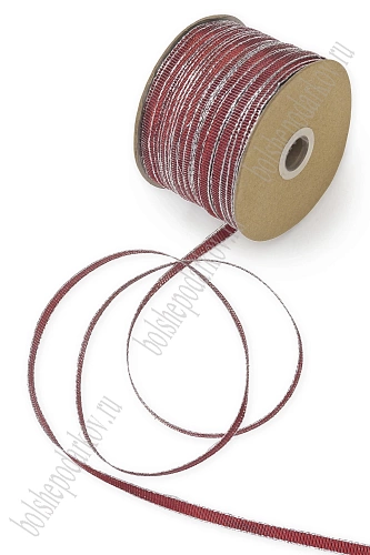 Лента декоративная 0,8 см*150 ярд (6-15-744)