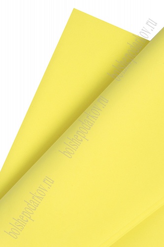Фоамиран 1 мм, Китай 60*70 см (10 листов) SF-5822, лимонный №012