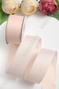 Лента репсовая 4 см*20 ярд "1 сорт" (SF-1349) персиковый №07