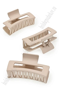 Крабики для волос матовые 8,5*4,5 см (12 шт) SF-7980, пыльно-розовый