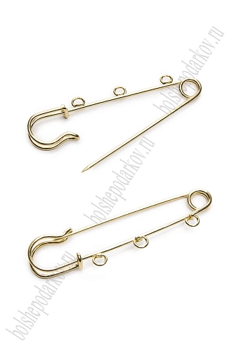 Булавка декоративная 7 см (10 шт) SF-294, светлое золото