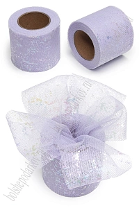 Фатин «Брызги» 5,5 см*15 ярд (SF-6039) фиолетовый №16