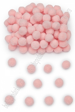 Помпоны Premium 1,5 см (200 шт) SF-3308, розовый персик №03