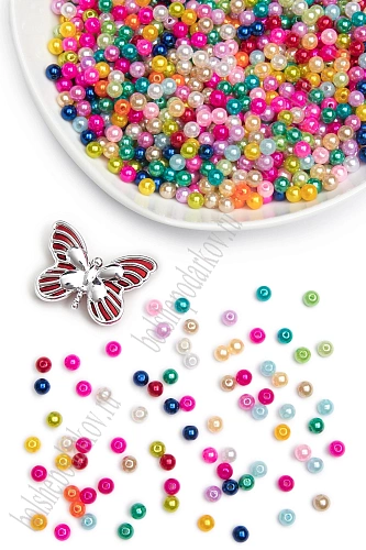 Бусинки 6 мм*400 гр (SF-1451) ассорти