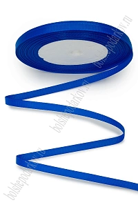 Лента репсовая 0,6 см*20 ярд &quot;1 сорт&quot; (10 бобин) SF-1722, синий №0040