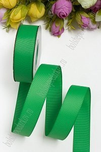 Лента репсовая 2,5 см*20 ярд &quot;1 сорт&quot; (SF-1348) зеленый №19