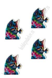Кабошон-вырубка &quot;Кошечка&quot; 2,8*3,2 см (10 шт) SF-5915, №4
