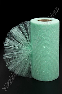 Фатин с блестками 15 см*25 ярд (SF-604) светло-аквамариновый №47