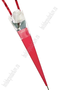 Пакет для цветов 7*43 см (10 шт) SF-7955, красный