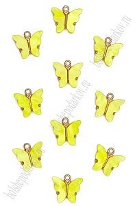 Подвеска "Бабочка" 16*14 мм (10 шт) SF-7350, желтый №2