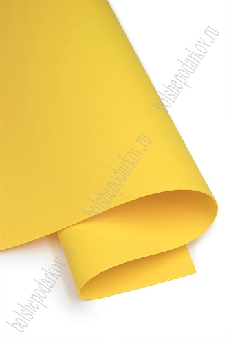 Фоамиран 1 мм, Китай 50*50 см (10 листов) SF-3431, желтый №1021
