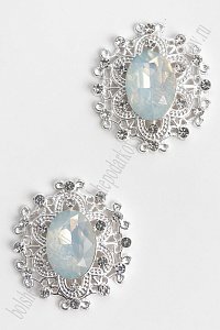 Серединка ювелирная (2 шт) SF-7021, белый №А16