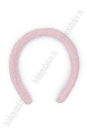 Ободки для волос меховые 1,2 см (10 шт) SF-7630, розовый №1