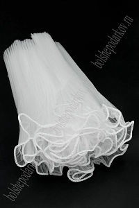 Упаковка для цветов гофрированная 26 см*2 м (SF-7856) белый