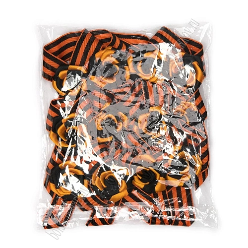 Брошь &amp;quot;9 мая&amp;quot; из георгиевской ленты (12 шт) SF-8144, №6