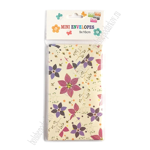 Конверт подарочный 16*9 см (10 шт) SF- 8156, №9