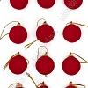 Набор новогодних шаров 3 см (12 шт) SF-1691, красный №17