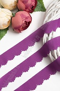 Лента шифоновая 3 см*1,4 м (5 шт) SF-5849, темно-сиреневый №16