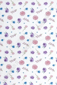 Пленка ПВХ с рисунком &quot;Цветочки&quot; А4 (5 листов) SF-6057, №8